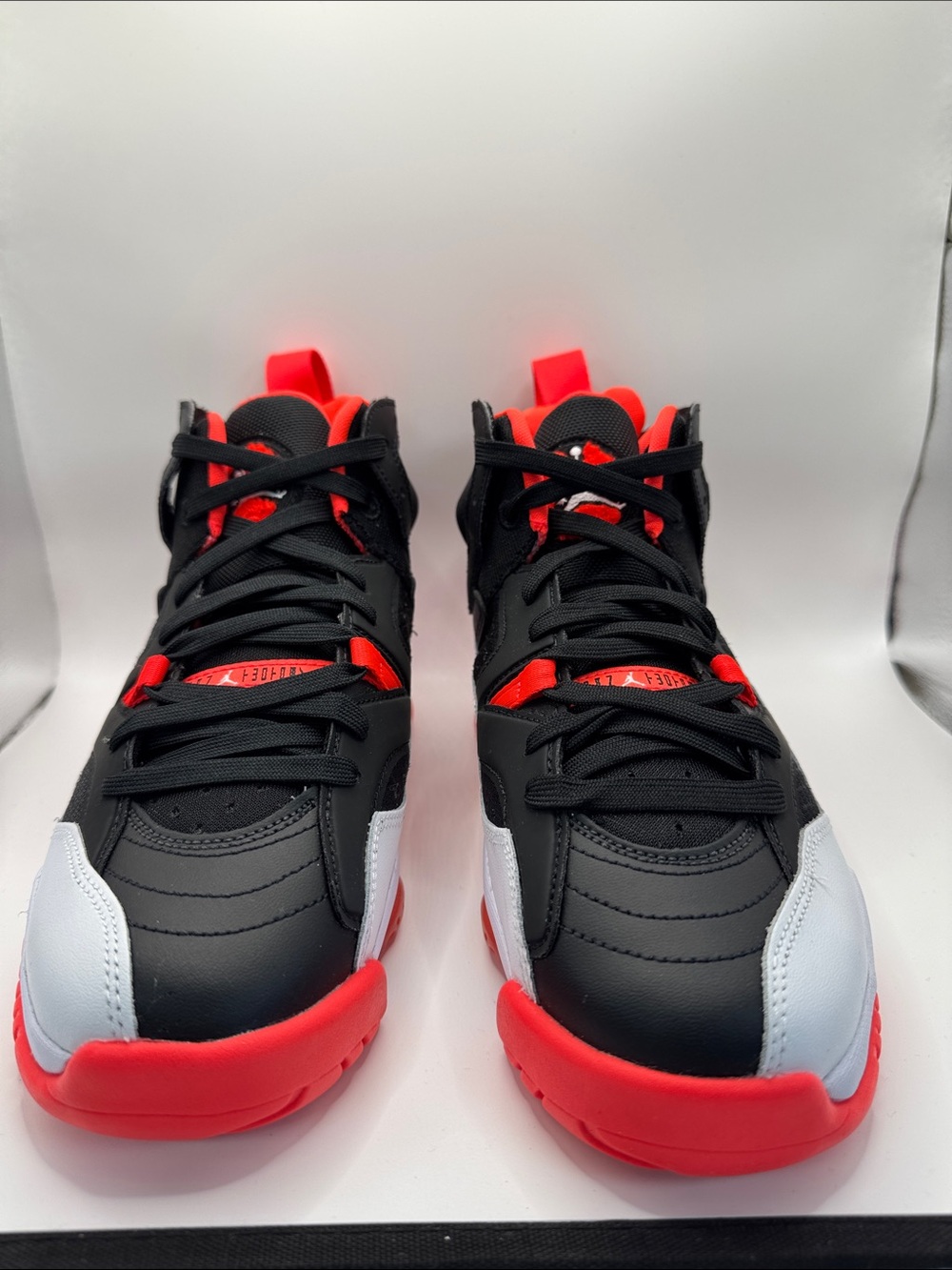 Jordan Kids Black, Red & White High-Top Sneakers